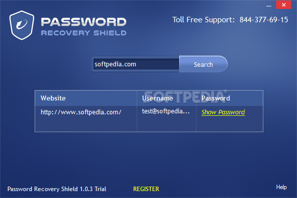 Password Recovery Shield