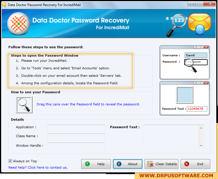 Password Recovery Software For IncrediMail