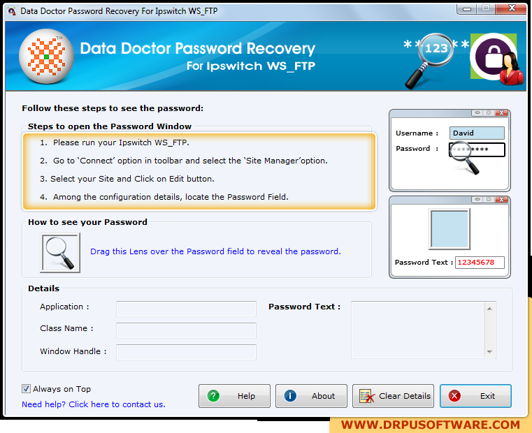 Password Recovery Software For Ipswitch WS_FTP