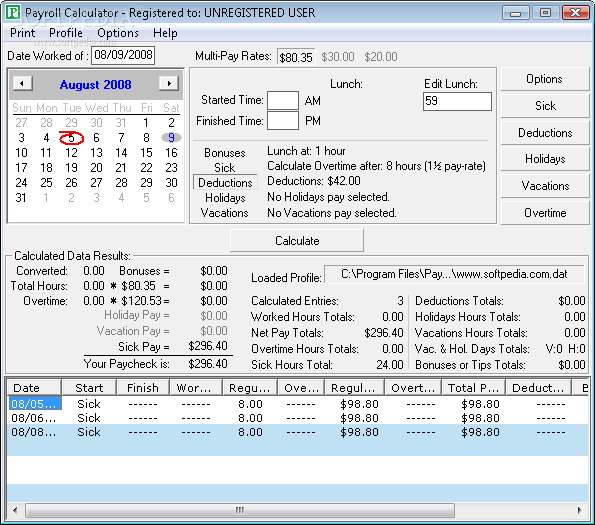 Payroll Calculator