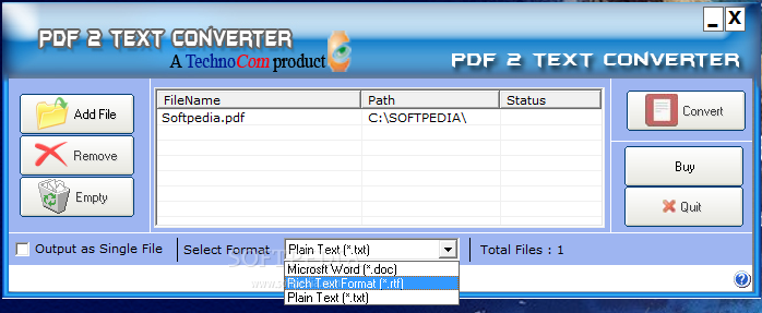 Pdf 2 Text converter