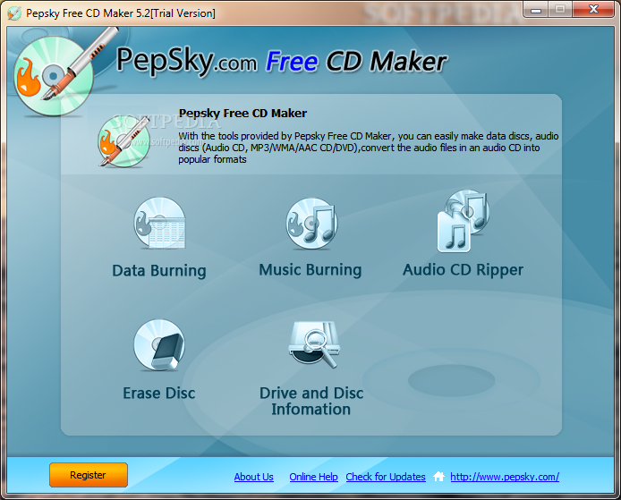 Pepsky Free CD Maker