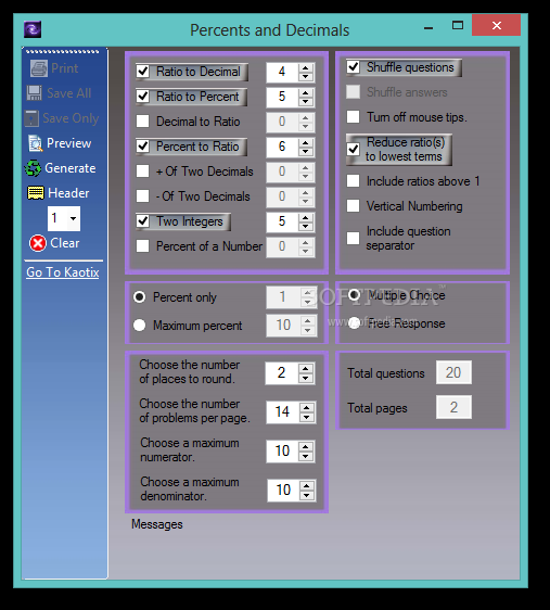 Percents and Decimals