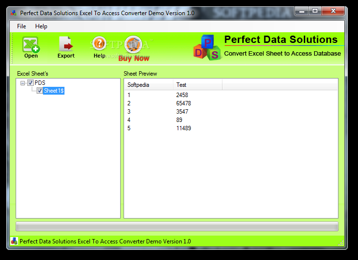 Perfect Data Solutions Excel to Access Converter
