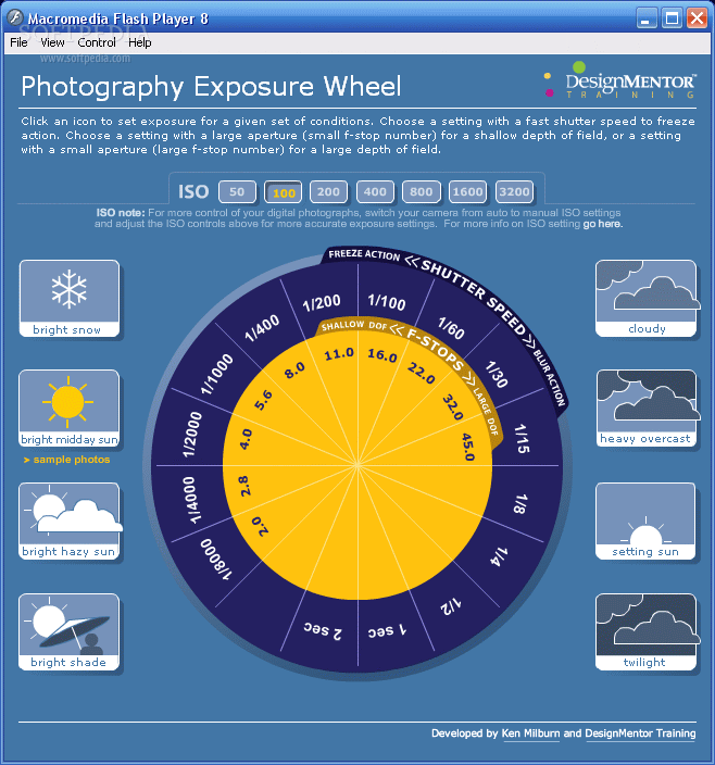 Photography Exposure Wheel