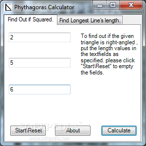 Phythagoras Calculator