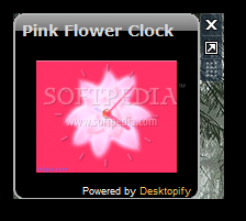 Pink Flower Clock