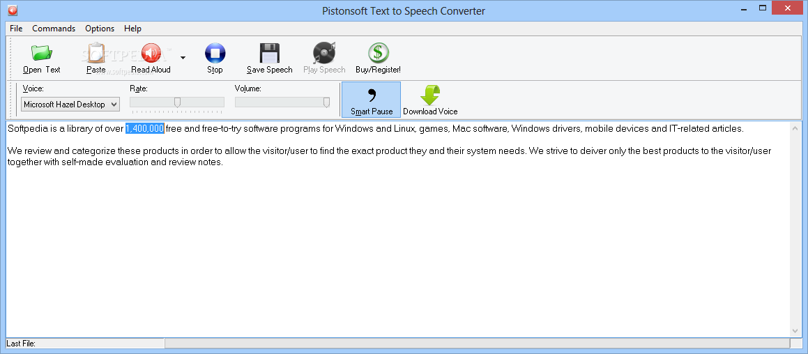 Pistonsoft Text to Speech Converter
