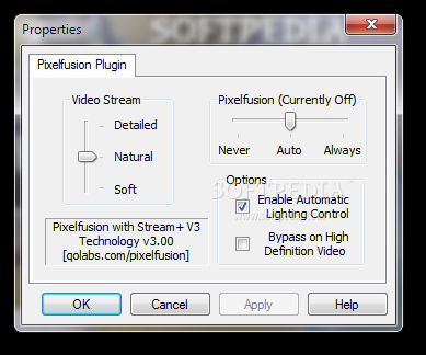 Pixelfusion for Windows Media Player