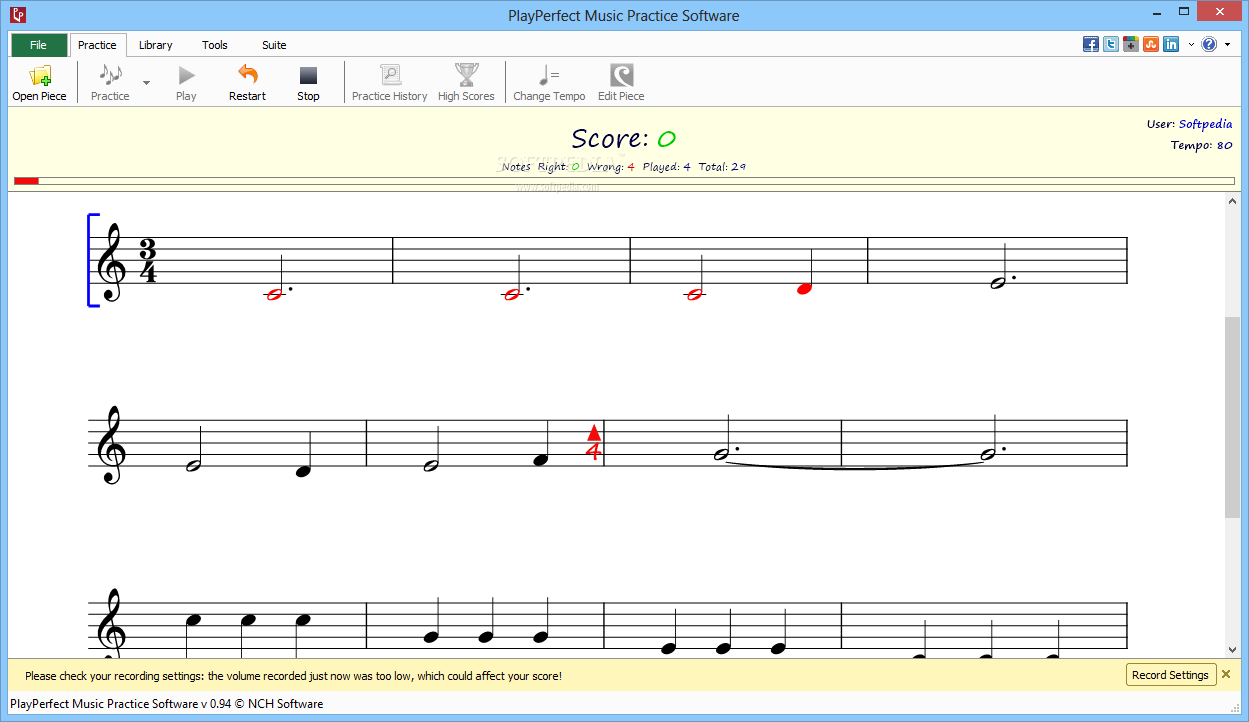 PlayPerfect Music Practice Software