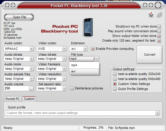 Pocket PC Blackberry Tool