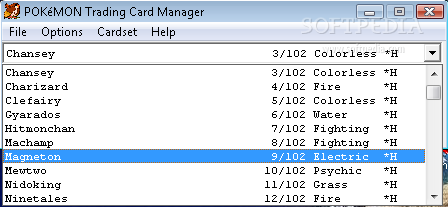 Pokemon Trading Card Manager