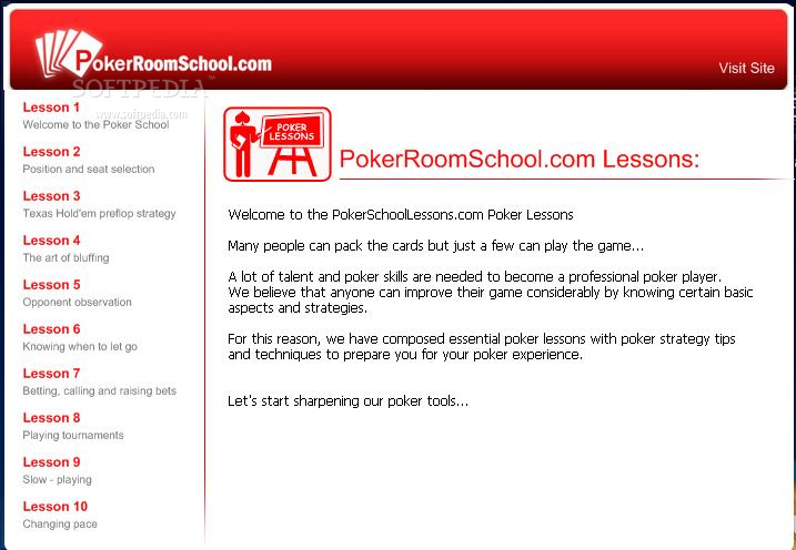 PokerRoomSchool.com - poker lessons