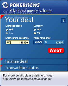 PokerStars Currency Exchange
