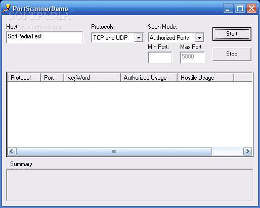 Port Scanner ActiveX Control
