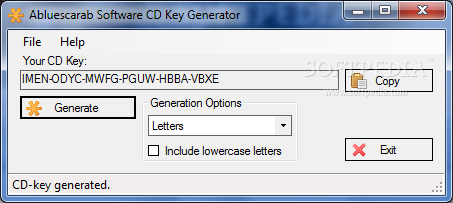 Portable Abluescarab Software CD-Key Generator
