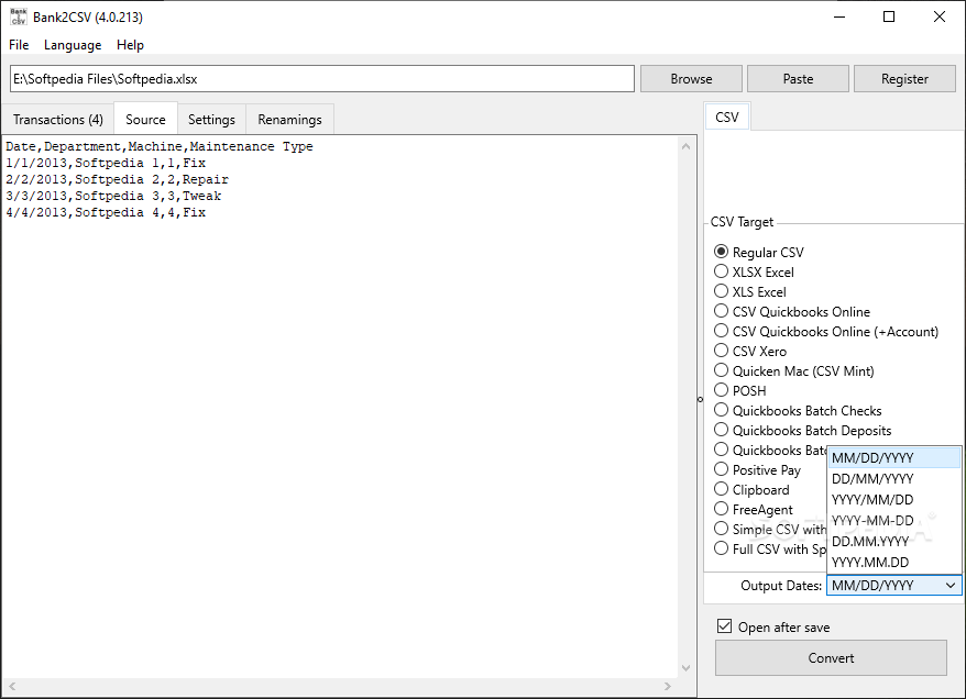 Portable Bank2CSV