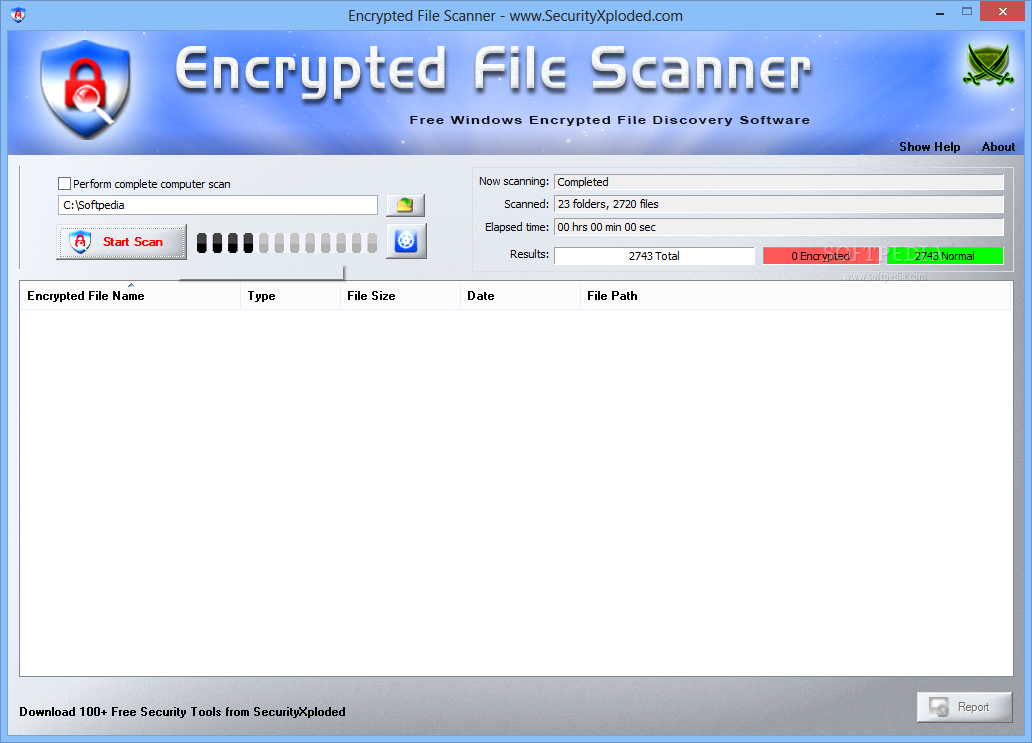 Portable Encrypted File Scanner