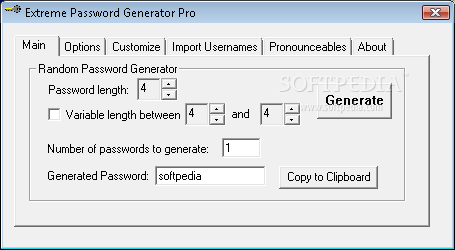 Portable Extreme Password Generator Pro