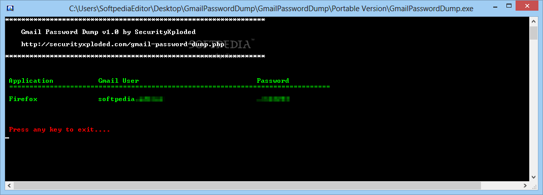 Portable Gmail Password Dump
