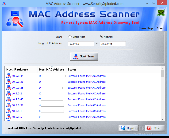Portable MAC Address Scanner