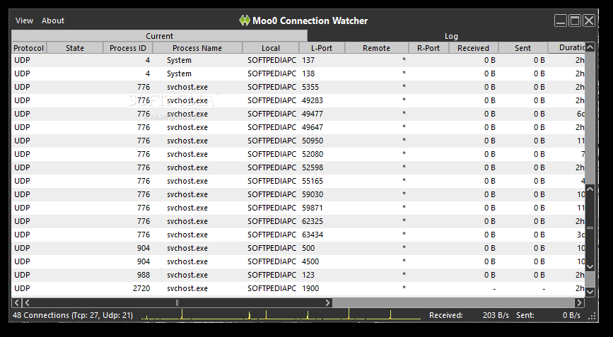 Portable Moo0 Connection Watcher