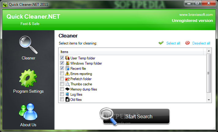 Portable Quick Cleaner.NET