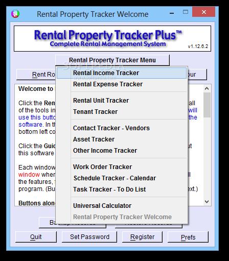 Portable Rental Property Tracker Plus