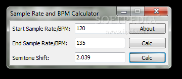 Portable Sample Rate and BPM Calculator
