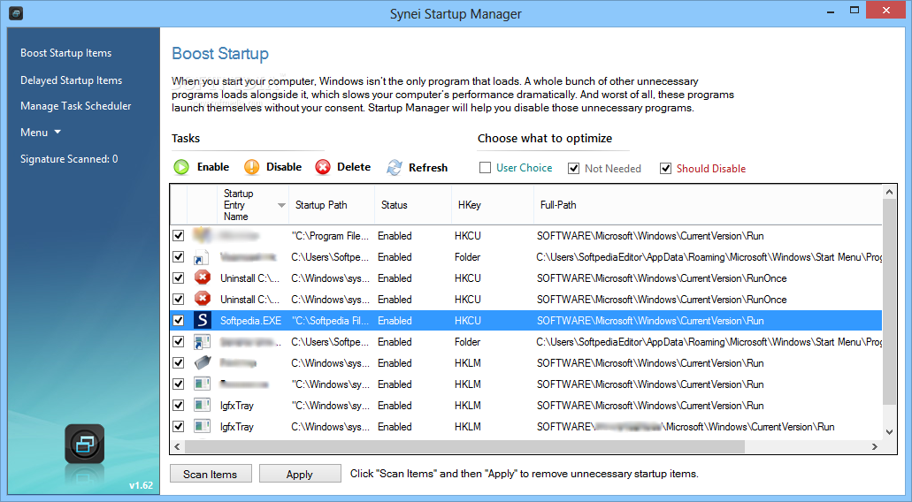 Portable Synei Startup Manager