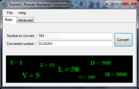 Portable Tommi's Roman Numeral Converter