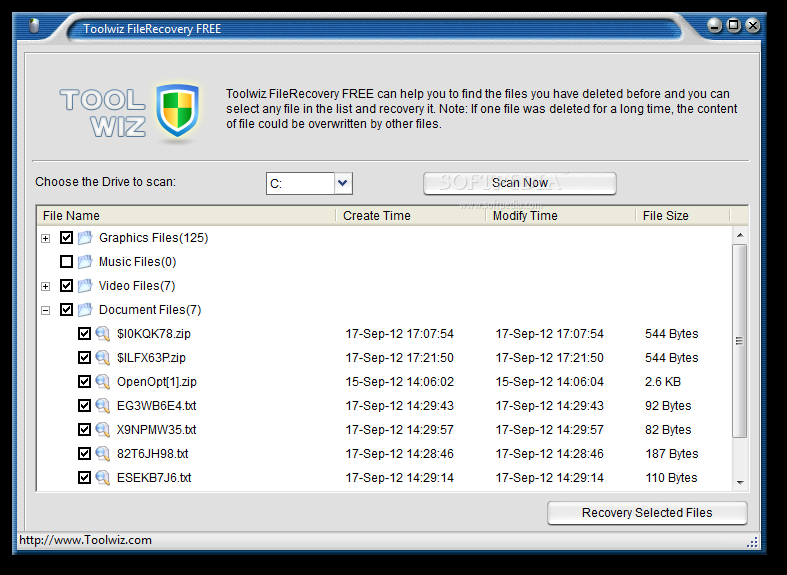 Portable Toolwiz File Recovery