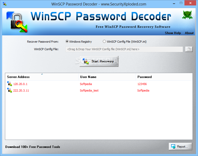 Portable WinSCP Password Decoder