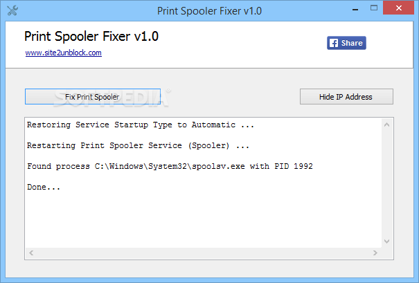 Print Spooler Fixer