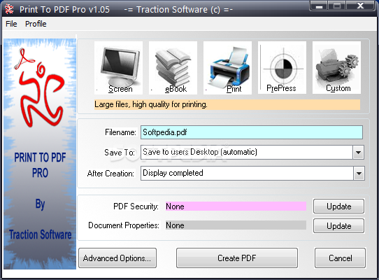 Print To PDF Pro