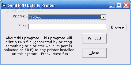 PrintPRNtoPrinter