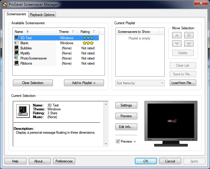 ProSaver Screensaver Manager