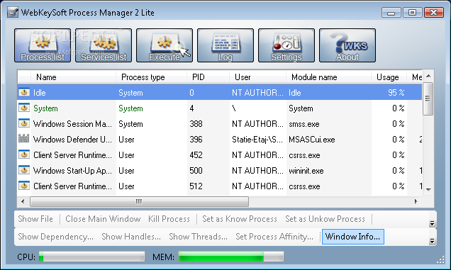 Process Manager Lite