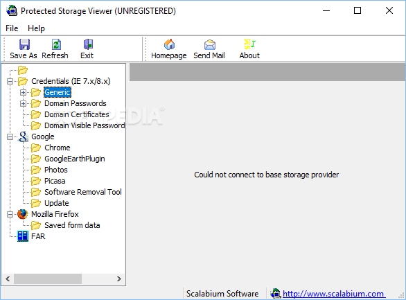 Protected Storage Viewer