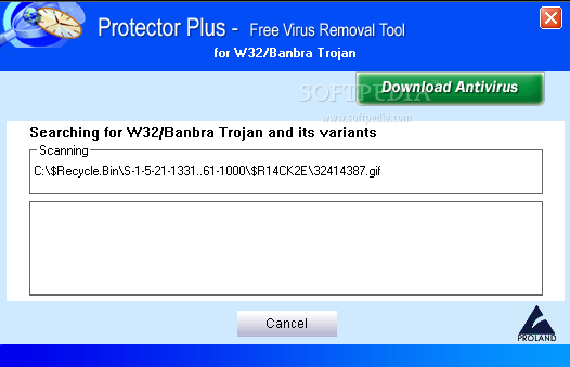 Protector Plus for W32/Banbra Trojan