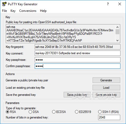 PuTTY Key Generator