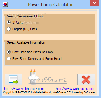 Pumping Power Calculator