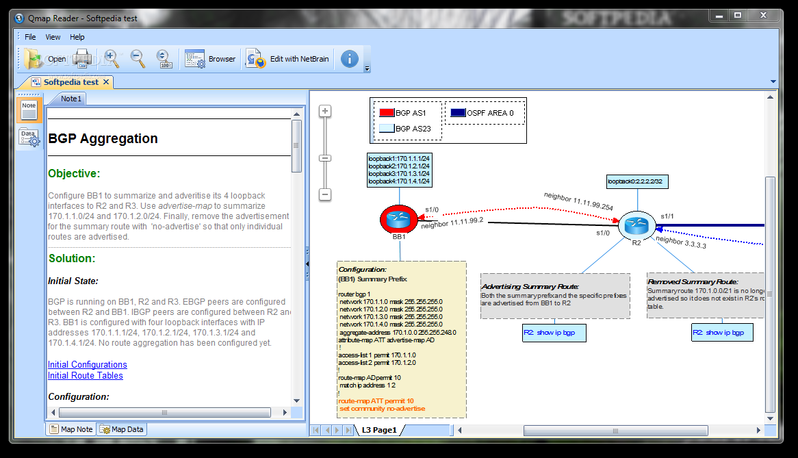 NetBrain Qmap Reader