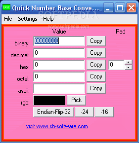 Quick Number Base Converter