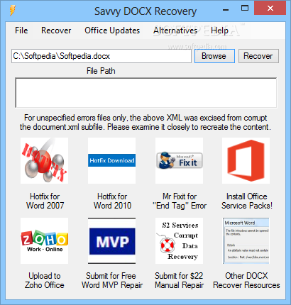 Savvy DOCX Recovery