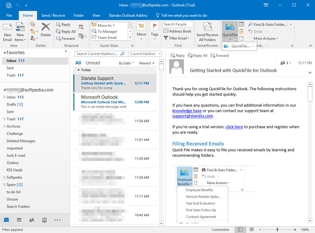 Quickfile for Outlook