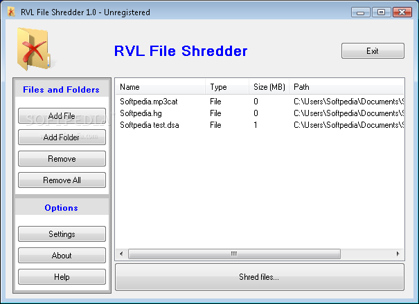 RVL File Shredder