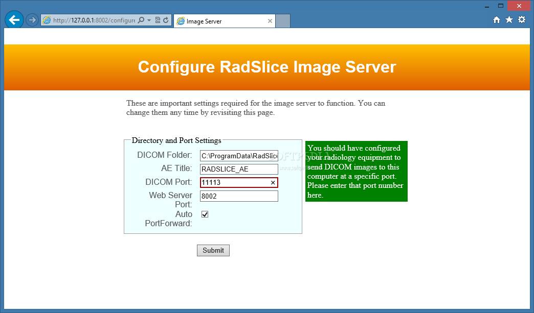 RadSlice ImgServer