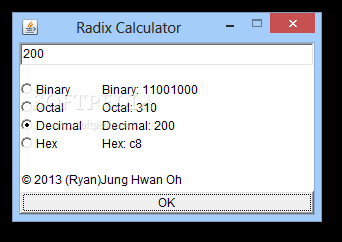 Radix Calculator