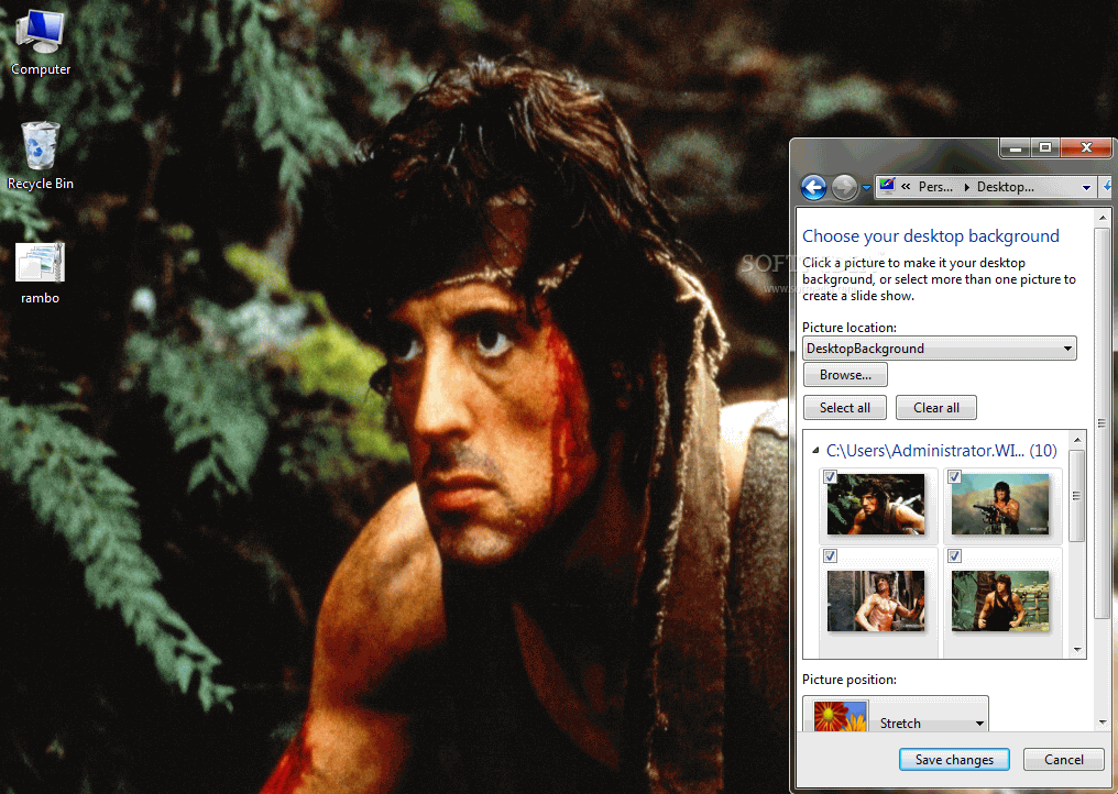 Rambo Windows 7 Theme